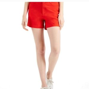 STYLE & CO WOMEN'S RED HIGH WAIST SHORTS NWT SIZE 8